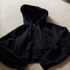 tna cozyfleece perfect fit cropped hoodie